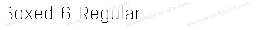 Boxed 6 Regular字体转换